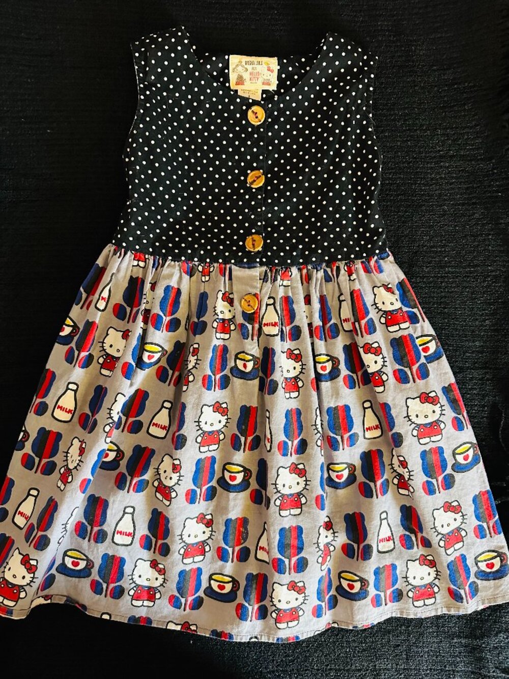 Misha Lulu Hello Kitty Retro Mod Boutique Dress Size 6 Made in USA